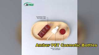 Amber PET cosmetische flessen OEM-verpakking