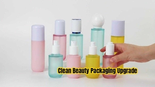 Moderne matte PETG cosmetische flessen
