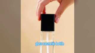 Glazen cosmetische fles | Luxe glazen lotionfles en zalfpotje