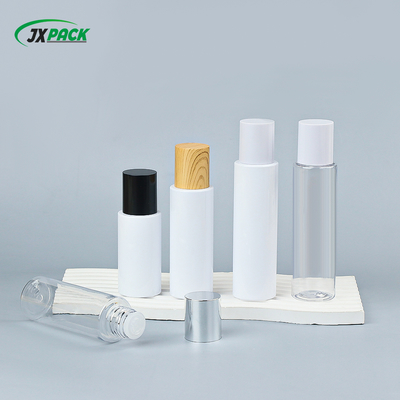 60 ml PET plastic cosmetische fles met houten dop