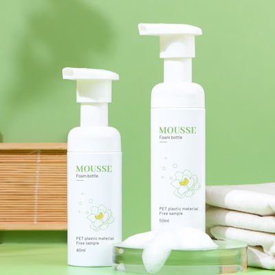 JXPACK PET-schuimpompfles met drukpompkop en op maat gemaakte decoratie in een elegant ontwerp voor persoonlijke verzorging