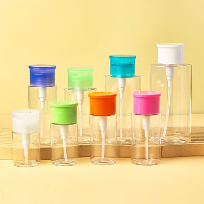 PET transparante plastic make-up removerfles, pompflacon voor oogmake-up en nagellakverwijderaar