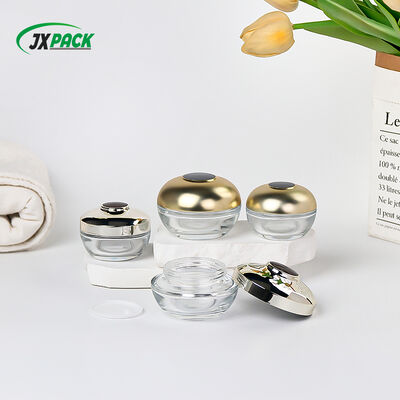 Customizable Leak-Proof Eco-Friendly Glass Cream Jar for Luxury Cosmetic Packaging